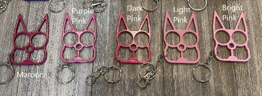 Self Defense Cat Keychains | Kitty Keychains | Stunning Safety
